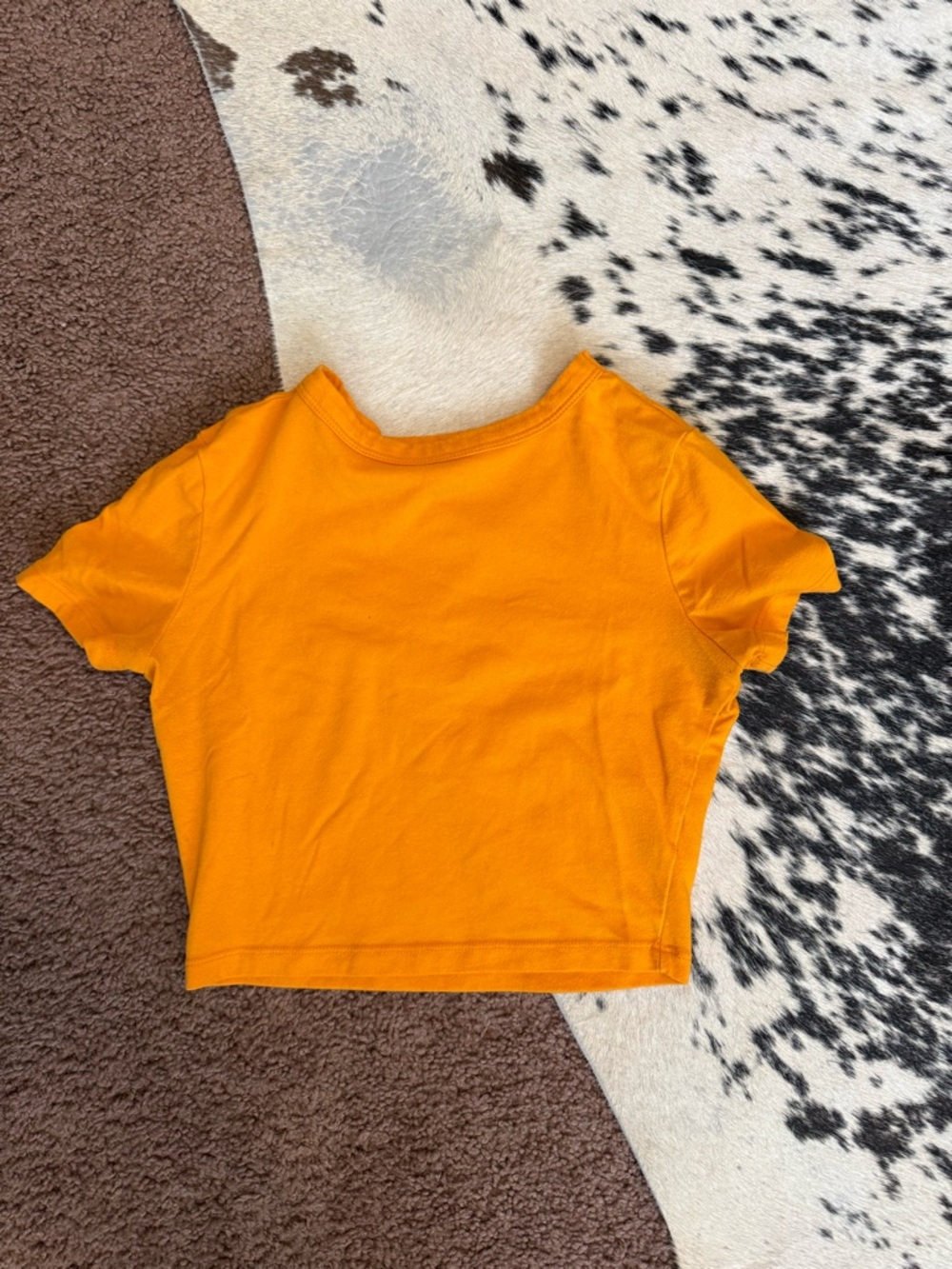 wild fable Orange Cropped Short Sleeve Tee